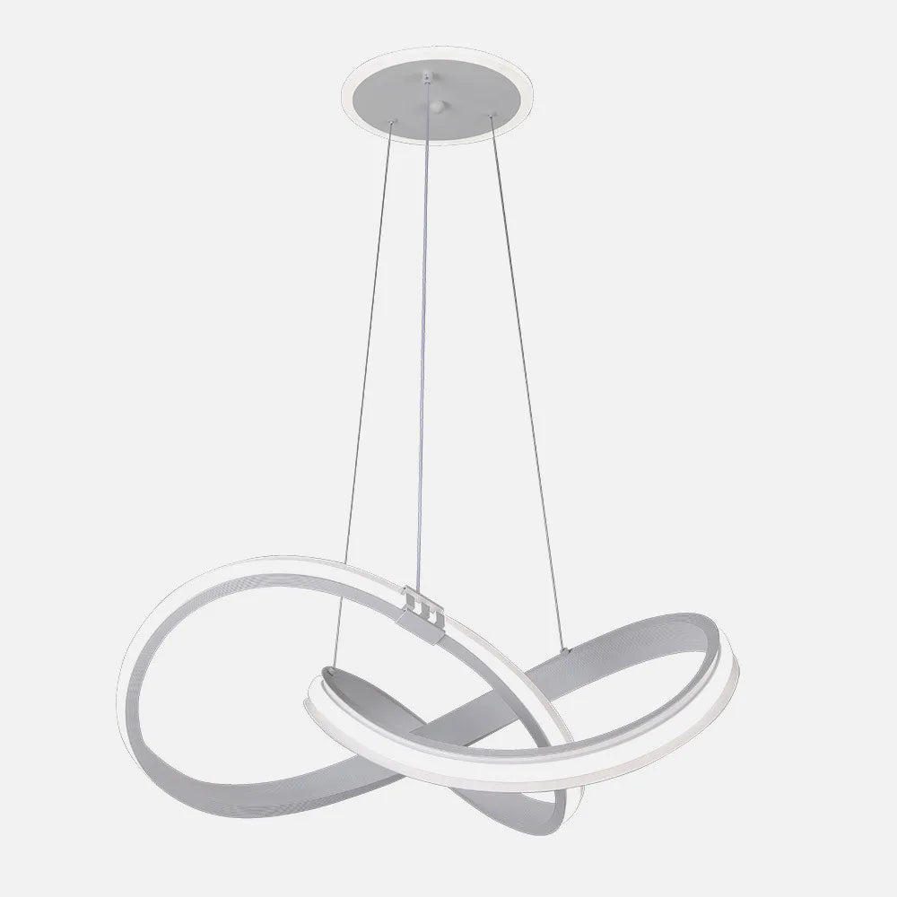 Lámpara Colgante Glow Blanco 129w 3000-4000-6000k 10920lm C/luz Ambiente Remoto Y Regulación de intensidad Regx58x58cm