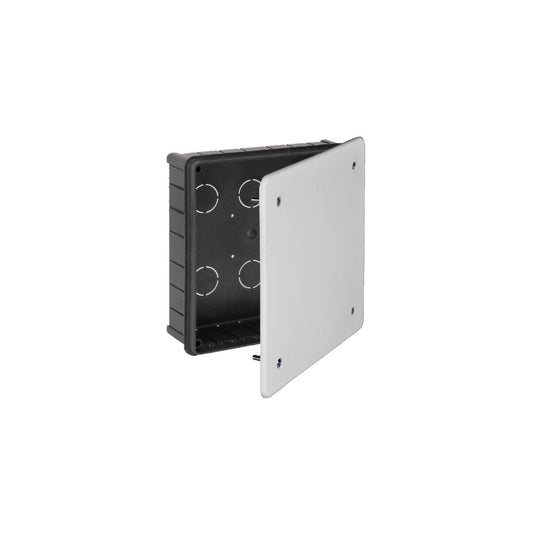 CAJA CONEXION EMPOTRAR 200X200 MM TAPA C/TORNILLOS PROFUNDIDAD 65 MM 16 ENTRADAS P/TUBO Ø 40 MM.