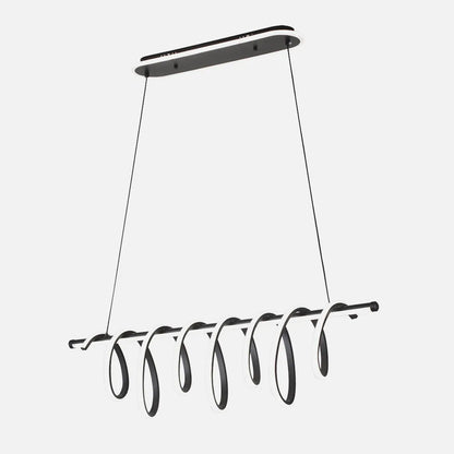 Lámpara Colgante Premium Negro 157w 3000-4000-6000k 13884lm C/luz Ambiente Remoto Y Regulación de intensidad Regx90x26cm