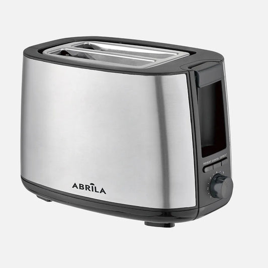 Abrila Tostador Pan Limia 750w Negro/plata 7niveles de tostado, descongelación, Apagado Automático, 2 ranuras. recogemigas, 17x26,5x15cm