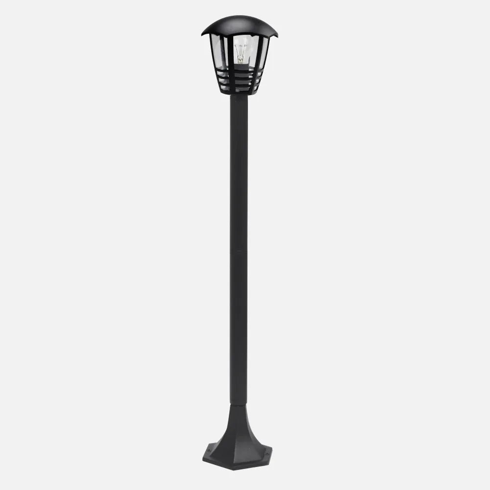Farola Exterior Aluminio Alnilan 1xe27 Negro Ip44 94x18x18 Cm