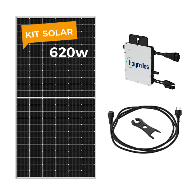 Kit Solar Autoconsumo 620Wp Microinversor con 1 panel solar