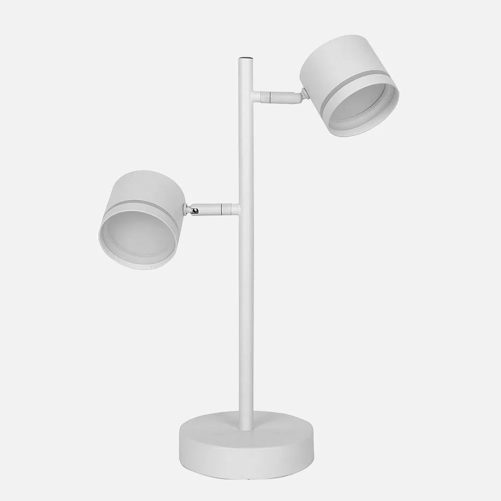 Lámpara de Sobremesa Ortiga 2 X Gx53 Blanco 18w 1600lm Orienta Blanco Bombillas Incluidas 43,5x30x15cm