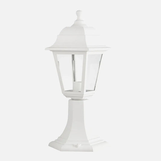 Sobremuro Exterior Albahaca 1xe27 Blanco Ip44 Policarbonato 41,5x16,5d