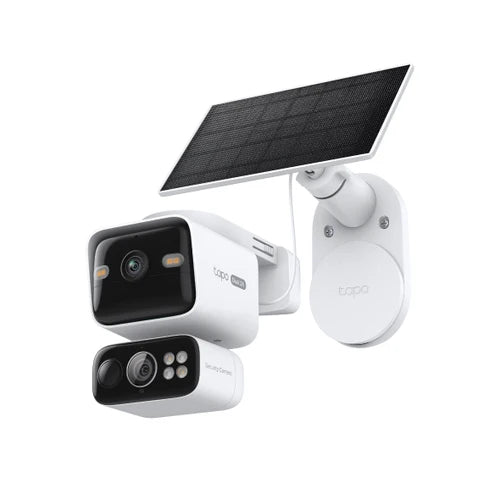 Tapo C645D KIT - Cámara Solar de Doble Lente 2K+2K 360° para Exterior