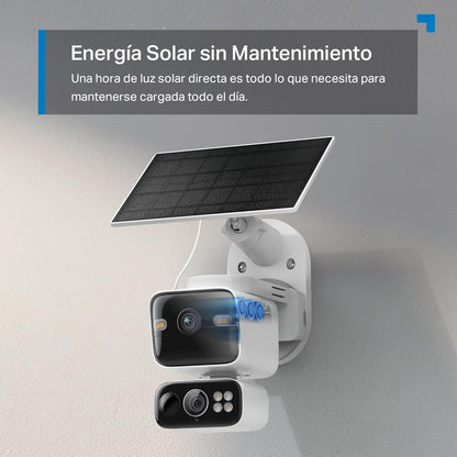 Tapo C645D KIT - Cámara Solar de Doble Lente 2K+2K 360° para Exterior