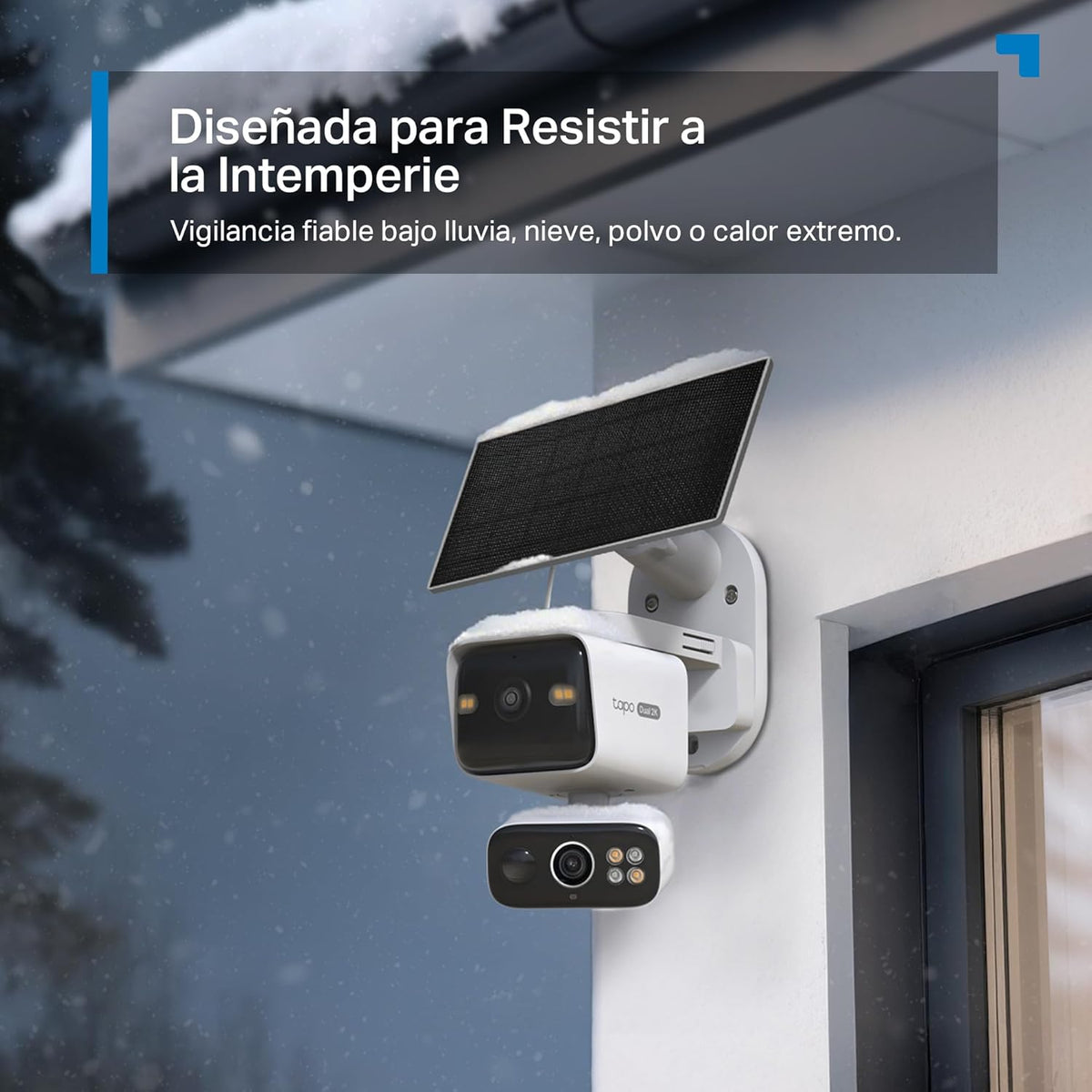 Tapo C645D KIT - Cámara Solar de Doble Lente 2K+2K 360° para Exterior