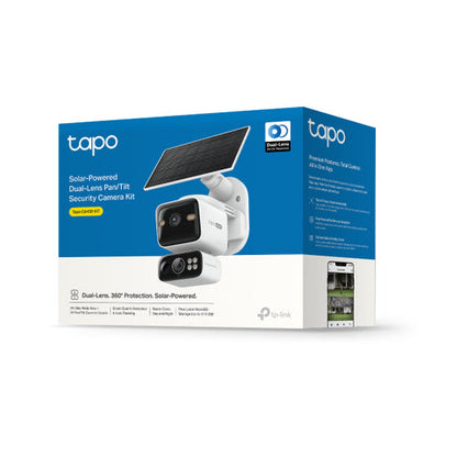 Tapo C645D KIT - Cámara Solar de Doble Lente 2K+2K 360° para Exterior