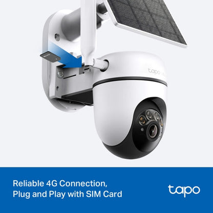 2K 3MP 360° Cámara Solar 4G LTE (sin Wi-Fi, solo 4G) | Tapo C615G Kit