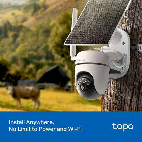 2K 3MP 360° Cámara Solar 4G LTE (sin Wi-Fi, solo 4G) | Tapo C615G Kit