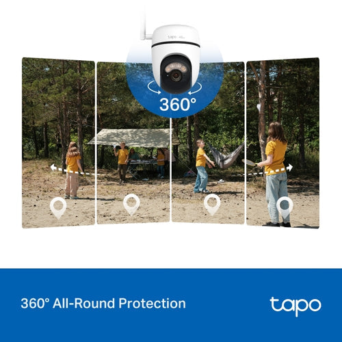 2K 3MP 360° Cámara Solar 4G LTE (sin Wi-Fi, solo 4G) | Tapo C615G Kit