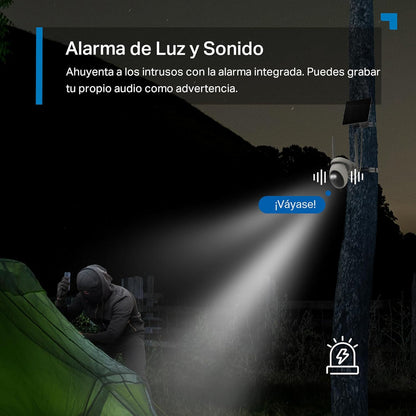 4K 8MP 360° Cámara Solar con Tarjeta SIM | Tapo C665G KIT