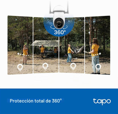 4K 8MP 360° Cámara Solar con Tarjeta SIM | Tapo C665G KIT