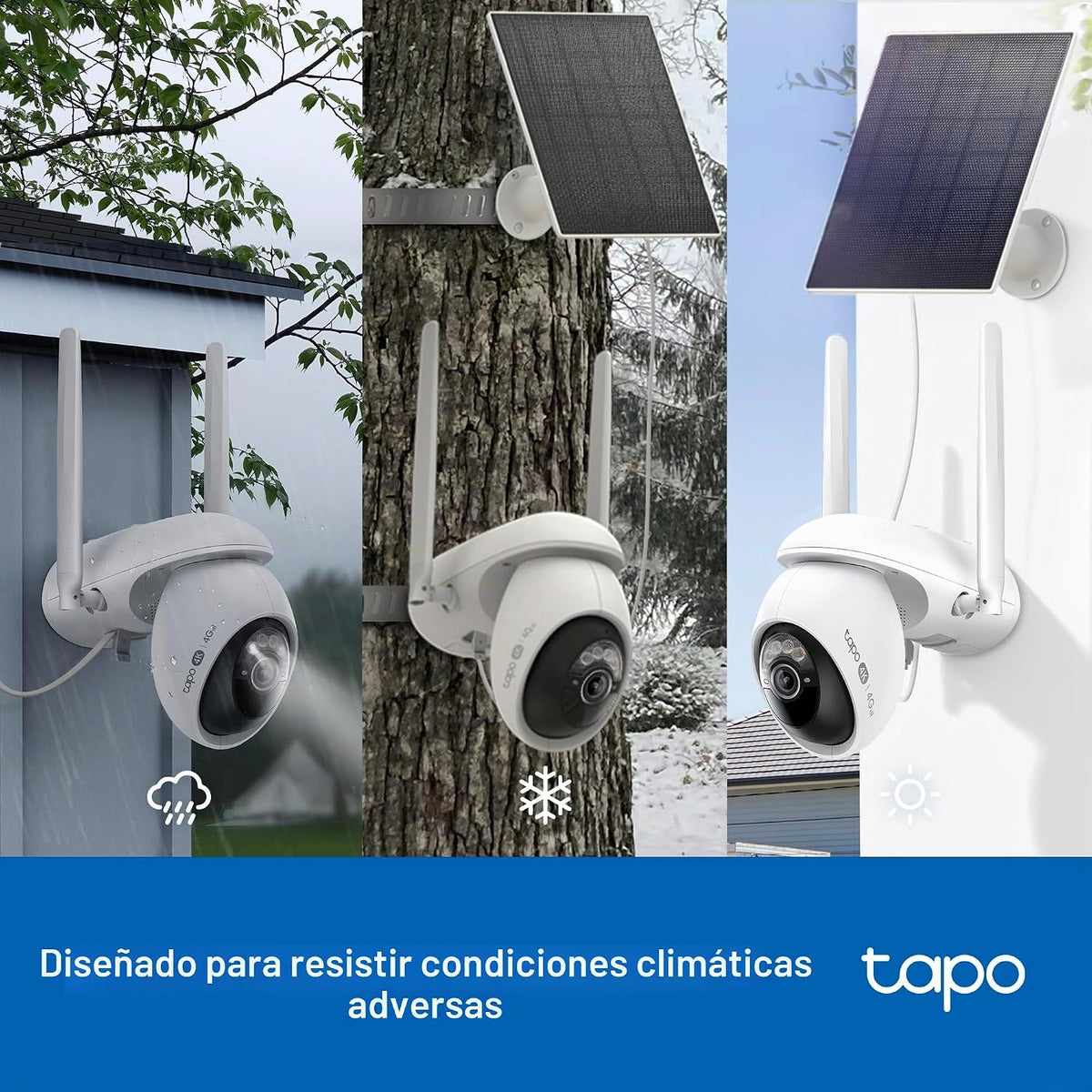 4K 8MP 360° Cámara Solar con Tarjeta SIM | Tapo C665G KIT