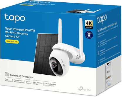 4K 8MP 360° Cámara Solar con Tarjeta SIM | Tapo C665G KIT