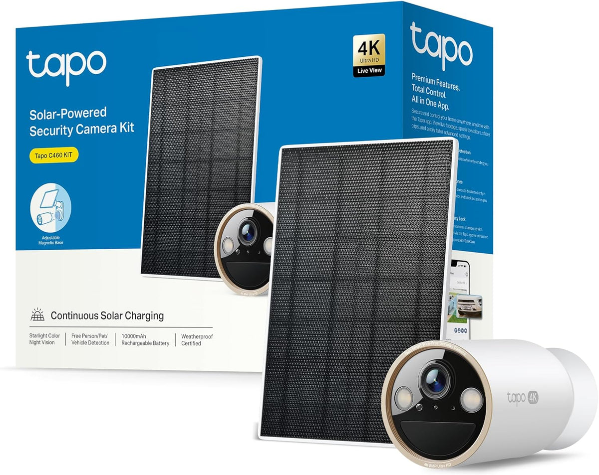 4K 8MP 10000mAh Cámara Solar con Batería | Tapo C460 KIT