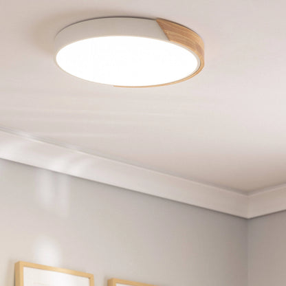 Plafón LED 24W Circular Madera Ø418 mm CCT Seleccionable Semi-Dari