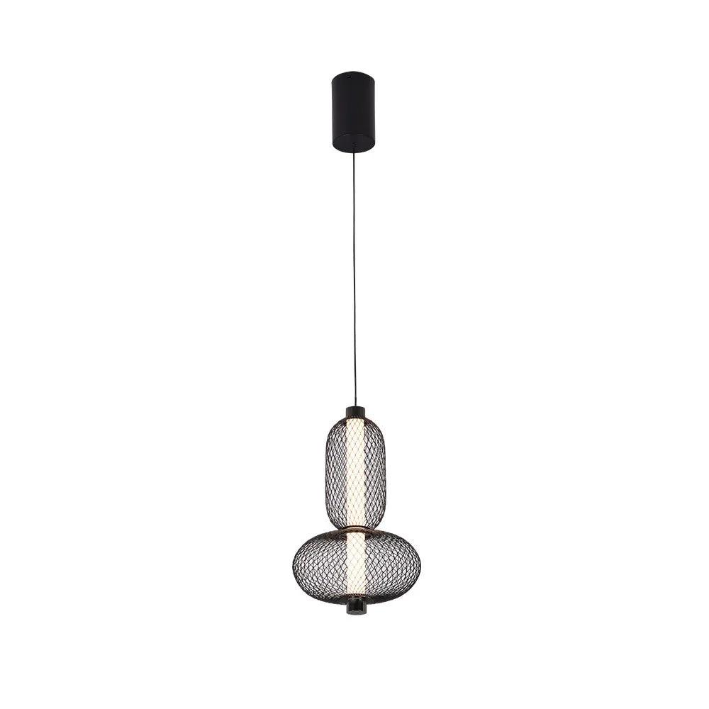 Lámpara Colgante Mimosa Negro 9w 4000k 990lm Regx22x22cm