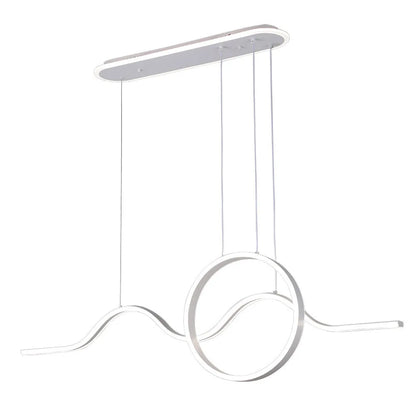 Lámpara Colgante Year Blanco 177w 3000-4000-6000k 15756lm C/luz Ambiente Remoto Y Regulación de intensidad Regx120x15cm