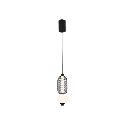 Lámpara Colgante Mimosa Negro 9w 4000k 990lm Regx15x15cm