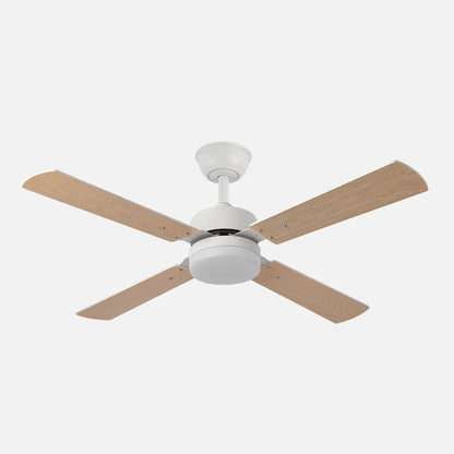 Ventilador de techo 18w DC Hupe Blanco 4 Aspas blanco/haya 6 Velocidades 107 de diámetro Control Remoto, memoria Y Temporizador 3000-4000-6000k
