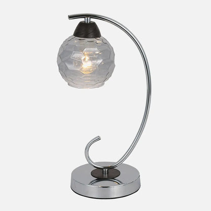 Lámpara de Sobremesa Etna 1xe14 Cromo/wengue 35x14x19 Cm