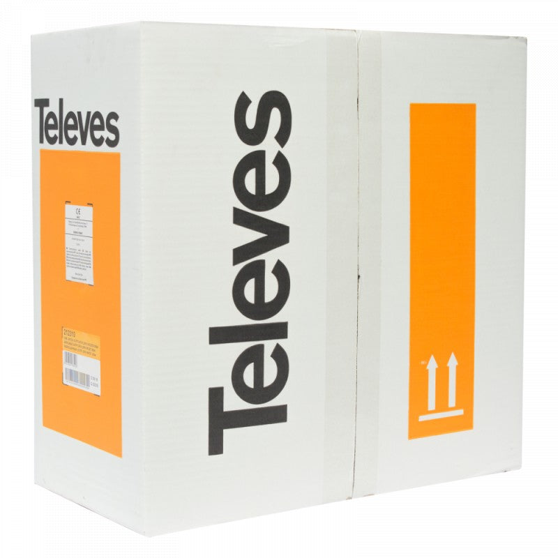 Cable de datos TELEVES dk6000 u/utp cat 6 eca cu lsfh ø 6,0mm blanco