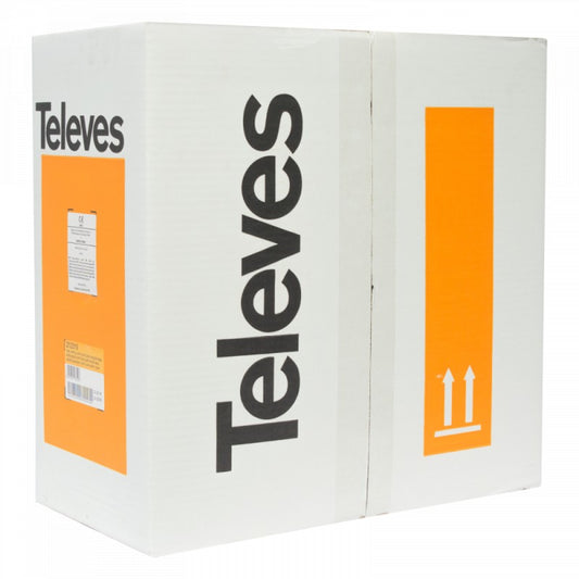Cable de datos TELEVES dk6000 u/utp cat 6 eca cu lsfh ø 6,0mm blanco