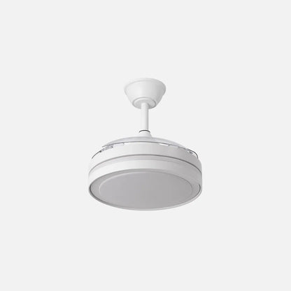 Ventilador de techo retráctil DC Esparta Pequeño 44w 5182lm Blanco 72d 3 aspas 3000-4000-6000k Control Remoto + temporizador + memoria