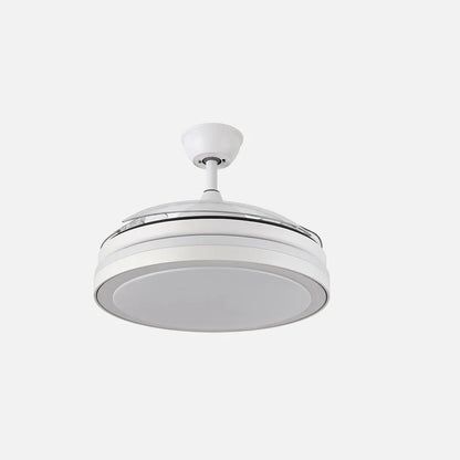Ventilador de techo retráctil DC Esparta Mini Blanco 59w 6980lm 3 aspas 91d 3000-4000-6000k Remoto+temporizador+memoria