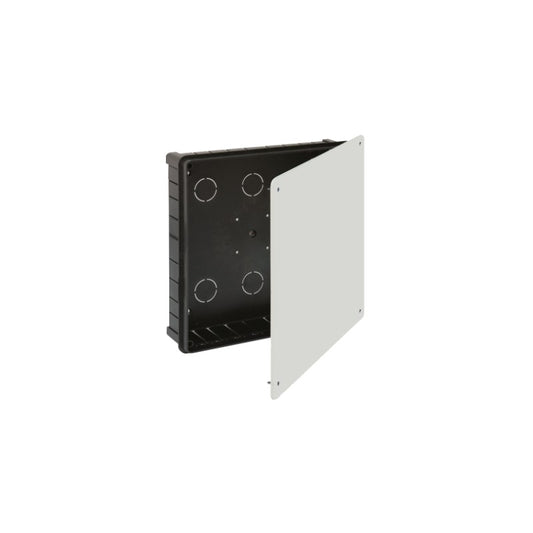 CAJA CONEXION EMPOTRAR 250X250 MM TAPA C/TORNILLOS PROFUNDIDAD 60 MM 20 ENTRADAS P/TUBO Ø 40 MM.