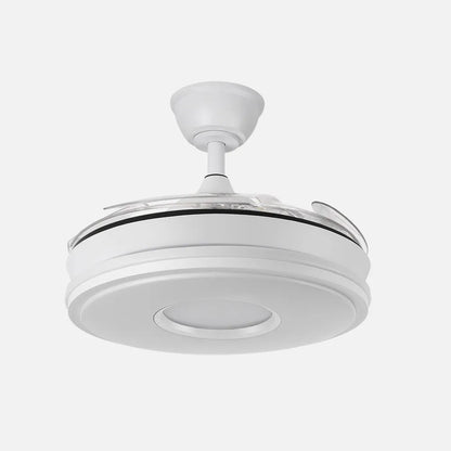 Ventilador retráctil DC Dani 59w 6980lm Blanco 4 aspas 6velocidades 91d 3000-4000-6000k Remoto+regulación de intensidad+memoria+temporizador
