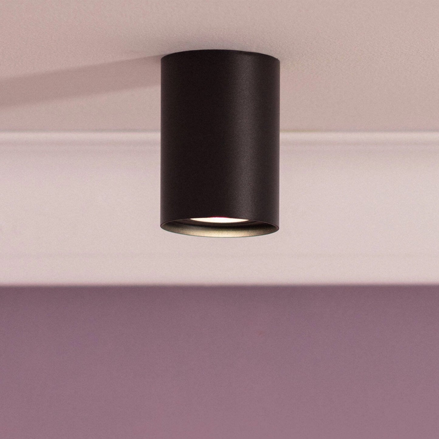 Aplique de Techo Aluminio Cuarzo Negro