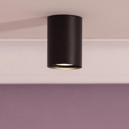Aplique de Techo Aluminio Cuarzo Negro
