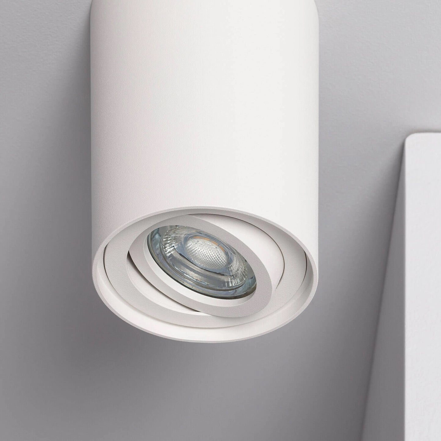 Aplique de Techo Aluminio Cuarzo Blanco