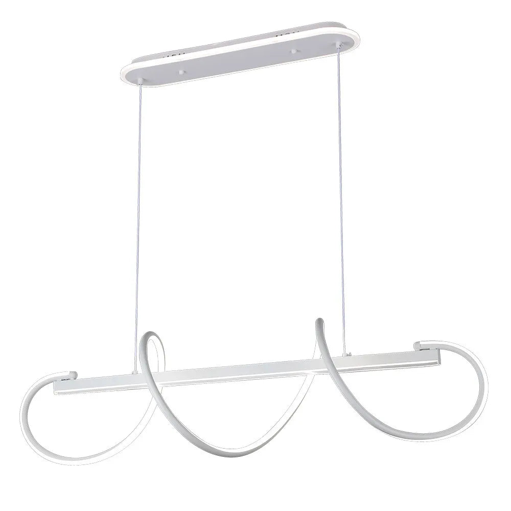 Lámpara Colgante Yupi Blanco 149w 3000-4000-6000k 13572lm C/luz Ambiente Remoto Y Regulación de intensidad Regx97x25cm