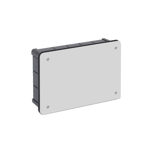 CAJA CONEXION EMPOTRAR 160X100 MM TAPA C/TORNILLOS PROFUNDIDAD 50 MM 16 ENTRADAS P/TUBO Ø 25 MM.