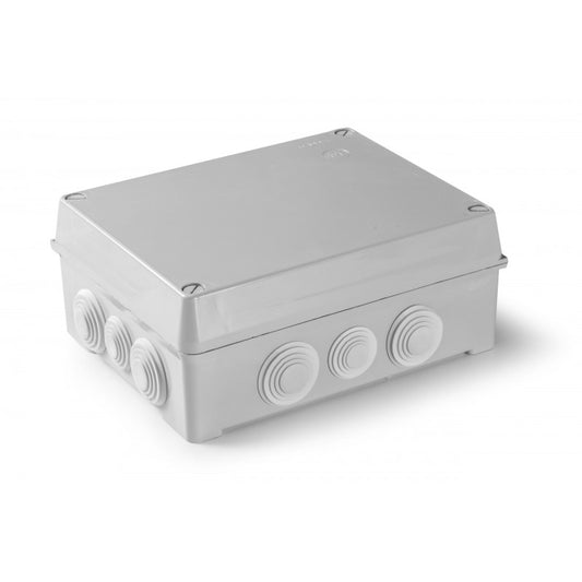 Caja estanca con conos libre halogenos 250x320x135 tapa tornillo 1/4 vuelta ip55