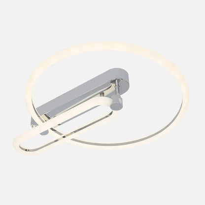 Lámpara Plafón 57w 3000k, 4000k, 6500k Cromo Adhara 8x49x40cm 7695Lm Regulable, Memoria y Control Remoto