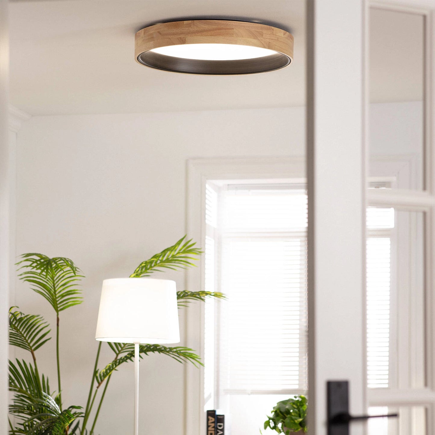Plafón LED 30W Circular Madera Ø570 mm CCT Seleccionable Dari