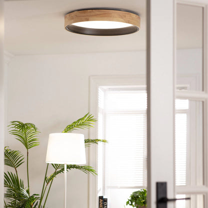 Plafón LED 30W Circular Madera Ø570 mm CCT Seleccionable Dari