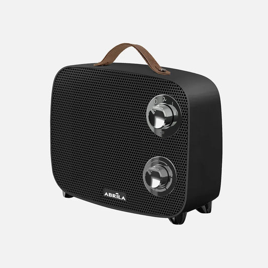 Termoventilador Ceramico Ptc Corcega 1500w Negro/cromo 2potencias 3funciones Corte Termico seg.antivuelco 21x23x13,6 Cm
