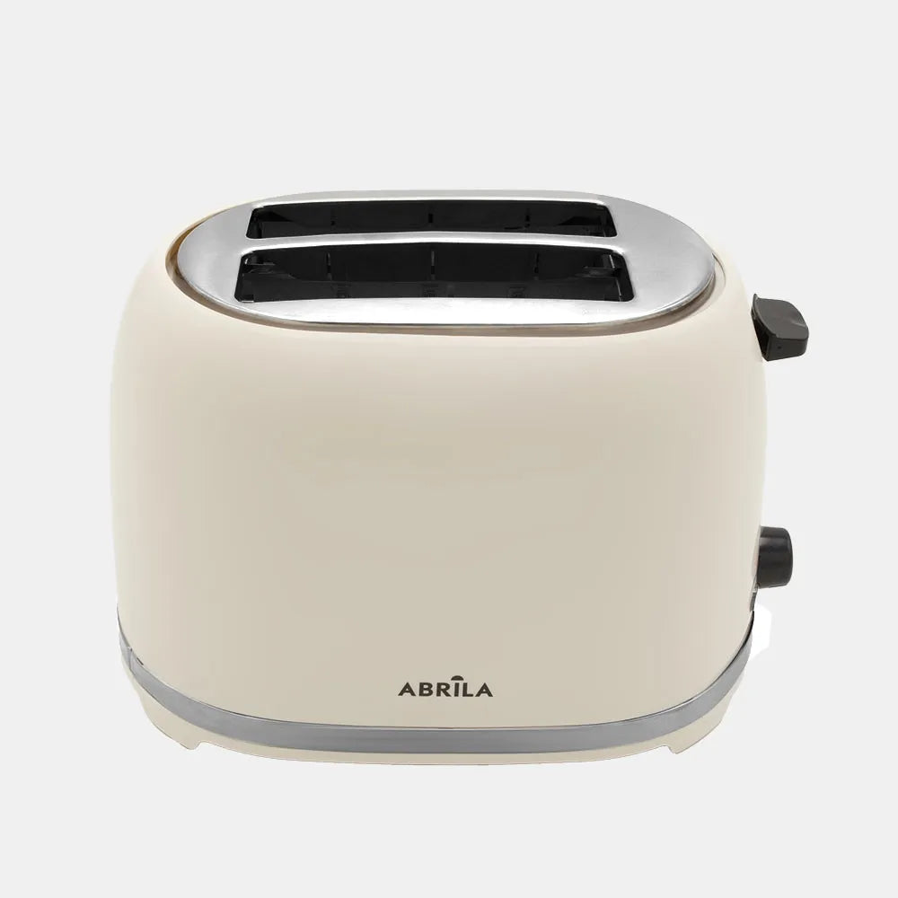 Abrila Tostador de Pan Tambre 850w Beis con 7niveles de tostado, función descongelación, Apagado Automático, 2ranuras, recogemigas, 19x28x17cm