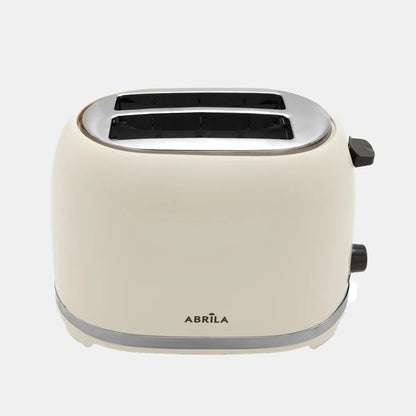 Abrila Tostador de Pan Tambre 850w Beis con 7niveles de tostado, función descongelación, Apagado Automático, 2ranuras, recogemigas, 19x28x17cm