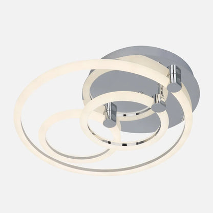 Lámpara Plafón 68w 3000k, 4000k, 6500k Cromo Alya 10x44x40cm 9180Lm Regulable, Memoria y Control Remoto