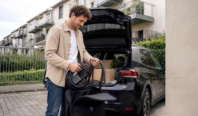Cargador Coche Eléctrico Tipo 2 Schuko 3,7 kW 16A Portátil con App v2