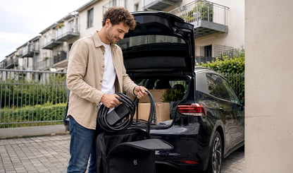 Cargador Coche Eléctrico Tipo 2 Schuko 3,7 kW 16A Portátil con App v2