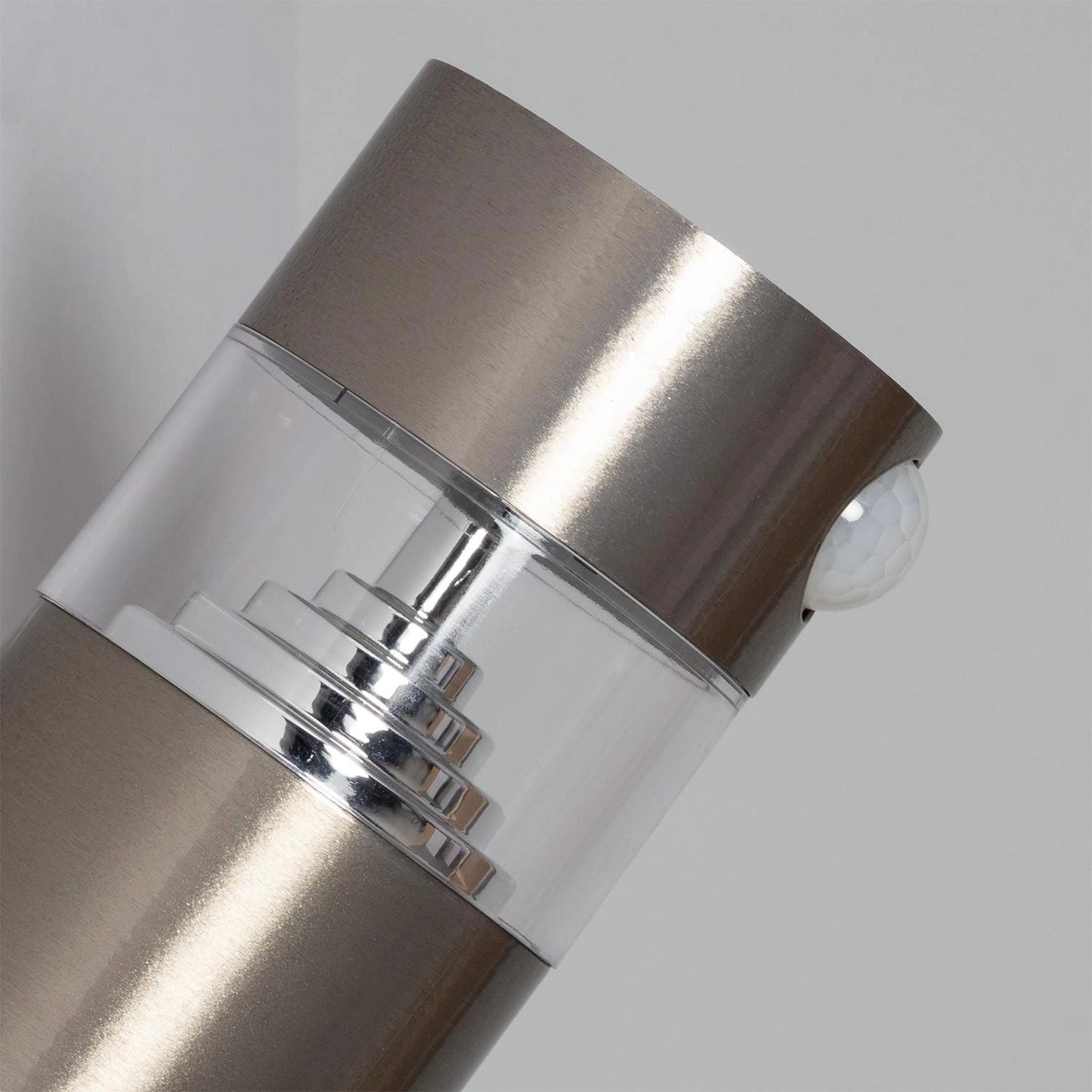 Aplique de Pared Exterior Solar LED de Acero Inoxidable con Detector de Movimiento PIR Inti