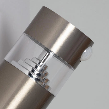 Aplique de Pared Exterior Solar LED de Acero Inoxidable con Detector de Movimiento PIR Inti
