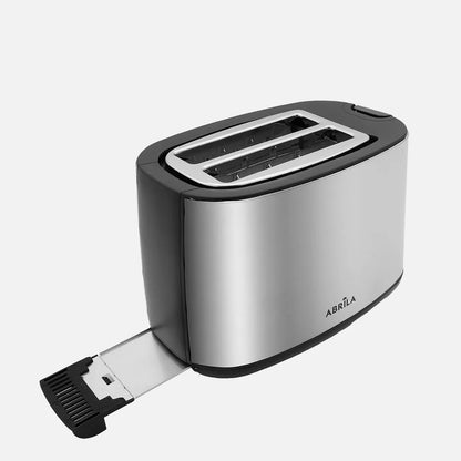 Abrila Tostador Pan Limia 750w Negro/plata 7niveles de tostado, descongelación, Apagado Automático, 2 ranuras. recogemigas, 17x26,5x15cm